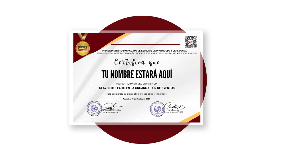 Certificado de Asistencia por las 3 Clases del Workshop